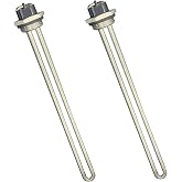 Upgraded 100108283 Water Heater Element 2 pack | For AO Smith Electric Water, 4500W 240V Screw-In, Replace 100108284 9000092015 9000092045 Heating Element, With New Gasket