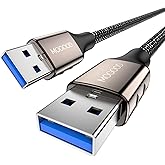 MOGOOD USB 3.0 A to A Male Cable Durable USB Cord Double End USB Cord Type A Male to Male Cable Compatible with WD Hard Drive