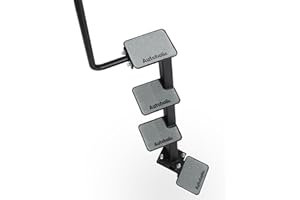 Autoholic Boat Trailer Step 4 Step with Handle Non-Slip Step Fit for Trailer Tongue Safer Easier for People of All Ages Board