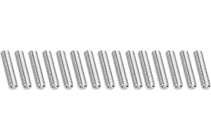 PATIKIL 3/8"-16 UNC 304 Stainless Steel Fully Threaded Rod, 15Pcs 1.6" Length Long Threaded Screw Right Hand Threads All Threaded Rod Studs for Anchoring Bolt, Clamps, Hangers and U-Bolts