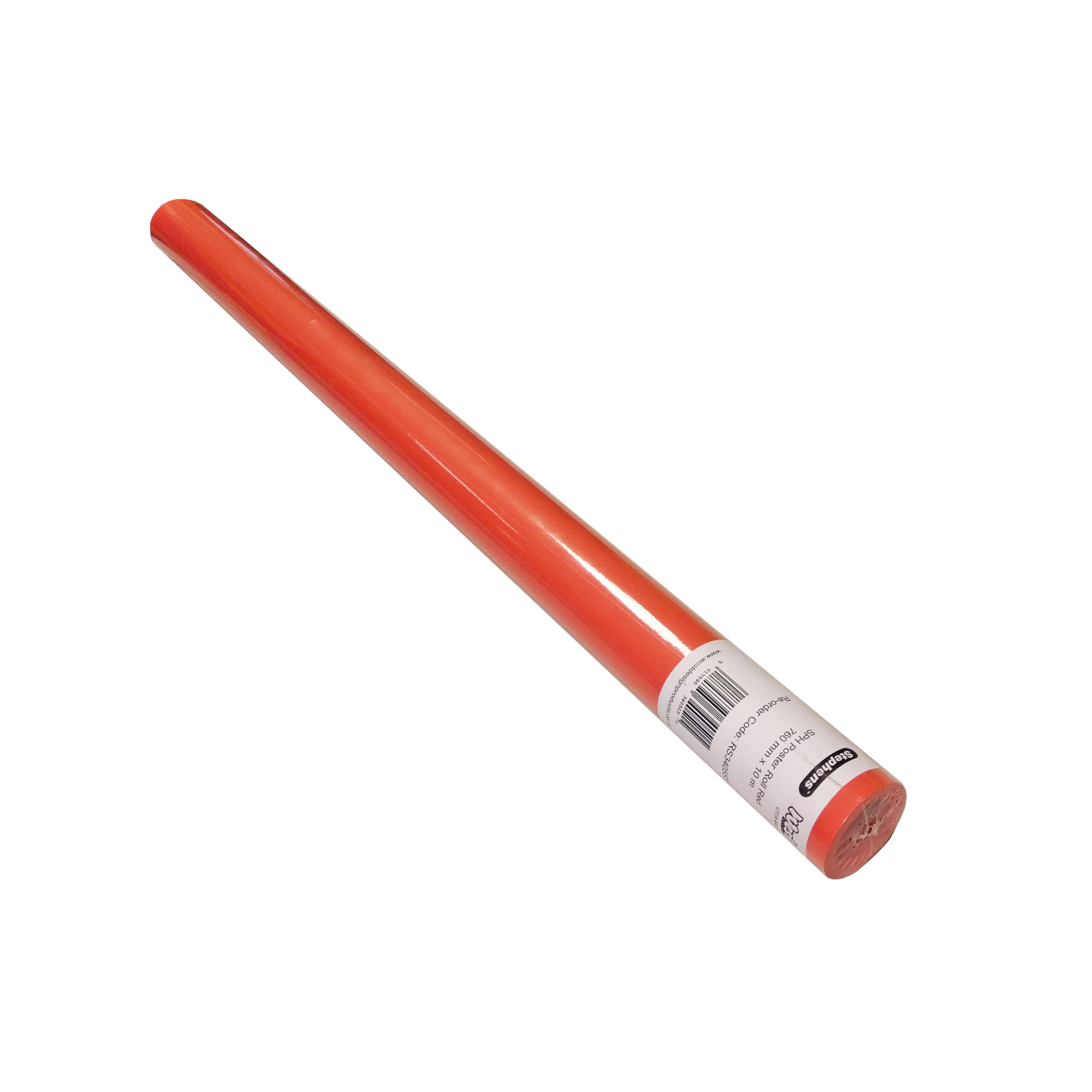 Stephens Red Poster Roll 80gsm, 10m x 76cm, Ideal for Drawing, Painting, Sketches, Backdrop, Making Posters, Notice Boards, Large Art Work, Use in School, Home and Office