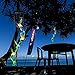 Doingart Solar Hummingbird Wind Chime, 7 Color Changing Solar Mobile Wind Chime Outdoor Waterproof Six Hummingbird Wind Chimes for Home Party Night Garden