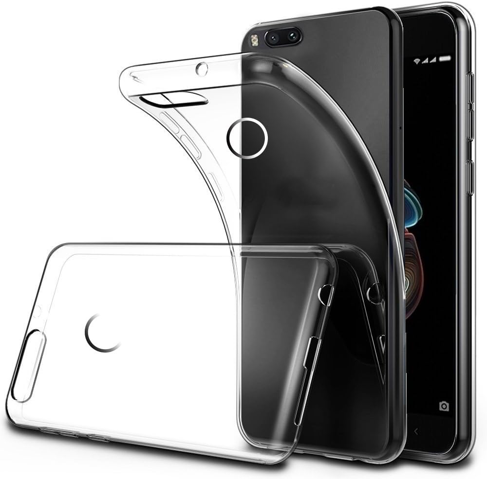 LONVIPI Case Xiaomi Mi 5X / A1 Cover, Mobile Transparent Thin Anti Slide Protective Shell in TPU Flexible Silicone Gel Soft Rubber Slim Bumper For Xiaomi Mi A1 / 5X