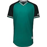 Russell Athletic Men's Classic V-Neck Baseball Jersey: Vintage Appeal, with Dri-Power Moisture-Wicking
