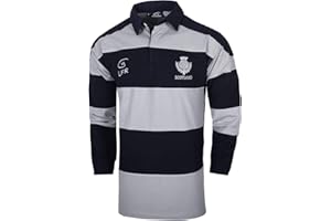 MALHAM LIVE FOR RUGBY Scotland Longsleeve Striped Rugby Jersey (XL)