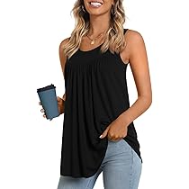 ファッション LONGYUAN Summer Womens Tank Tops Casual Blouse Sleeveless Vneck Tunic for L LONGYUAN Womens Tank Tops 2025 Summer Sleeveless V Neck