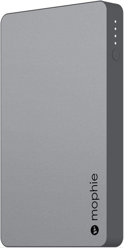 Mophie mophie powerstation with Lightning Connector - Made for iPhone, iPad, AirPod, and Other USB Devices - Grey (401102247, PWRSTION-LTG-5K)