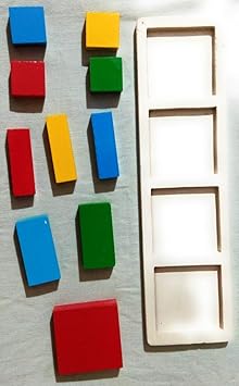 Futurez Key Educational Wooden Shapes Square Fraction Board