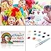 Maydear Face Paint Kit for Kids with Safe and None Toxic Water Based 12 Color Palette (X-Large) with 30 Stencils and 2 Brushes (12 color)