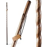Brazos Handcrafted Wood Walking Stick, Twisted