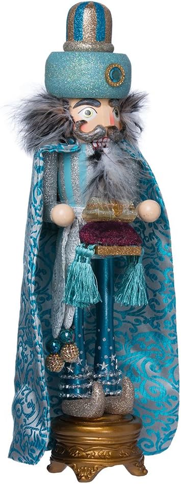 Nutcrackers - Hollywood Nutcrackers Kurt Adler Hollywood King Nutcracker, 18-Inch, Turquoise