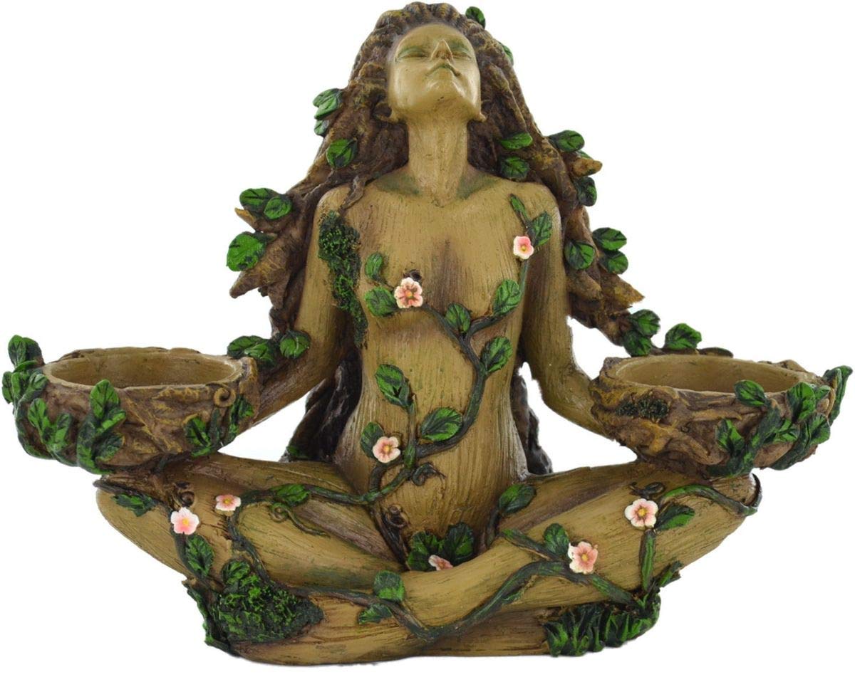 Prezents.com Tree Ent Lady Maple Candle Holder Home Decor Tea Light Nature Gift Fantasy Mythical H