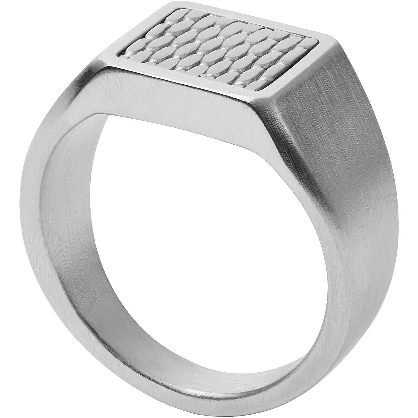 Skagen Ring for Men Torben, Length: 20 mm Silver Stainless Steel Ring, SKJM0201040