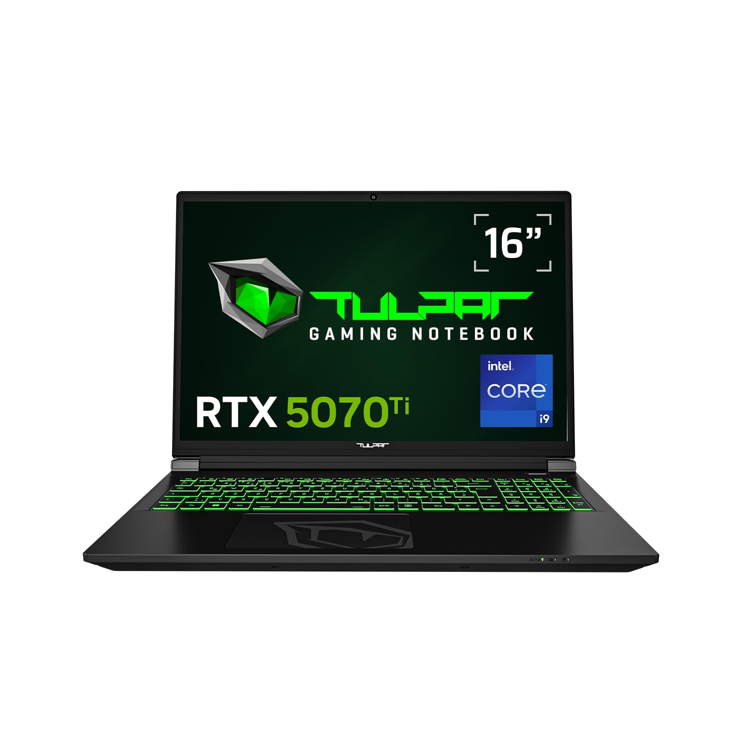 TULPAR T6 V3.8 Gaming Laptop | 16'' QHD+ 2560x1600 180HZ IPS LED-Display | Intel Core i9 14900HX | 16 GB RAM | 1 TB SSD | RTX 5070 Ti | Windows 11 Gaming Notebook