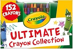 Crayola Ultimate Crayon Box Collection (152ct), Bulk Kids Crayon Caddy, Classic & Glitter Colors, Coloring Book Supplies, Gif