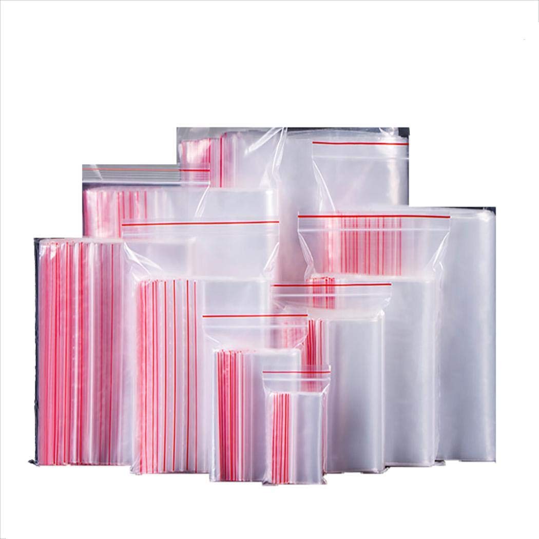 MelysEU Robuster praktischer transparenter mit Reißverschluss versiegelter Aufbewahrungsbeutel für Lebensmittel Kuchen- & Tortenplatten