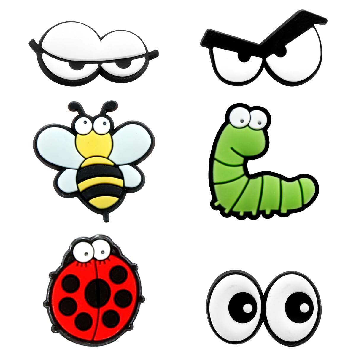 GLADFRESIT Potted Plants Magnets Decor,6PCS Cute Funny Magnetic Plant Eyes Accessories Charms for Indoor Pot Plant