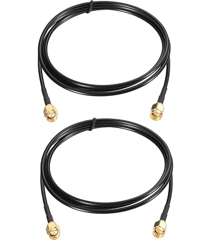 Lot De 2 Câbles Coaxiaux SMA Mâle Vers PL259 UHF Mâle RG316 50 Cm – Idéal Pour Radio CB, Yaesu, Ham Radio Et Analyseur SWR