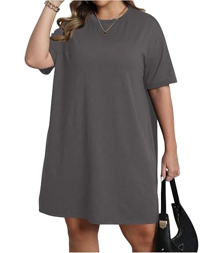 grey acid wash t shirt dress Women's Oversized Mineral T-Shirt Dress, Casual Loose Fit Wash Tee Top K4567 (US, Alpha, Medium, Regular, Regular, S/M, Black) at Amazon Women's Clothing store Swimdress