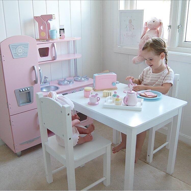 Pastell Toaster Spielset aus Holz für Kinderküche mit 2 Scheiben Brot mit Sandwichfüllung, Spielküche Zubehör, Spielzeug für Kinder ab 3 Jahre, 63374