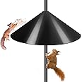 Gtongoko 19 Inch Squirrel Baffle for Bird Feeder Pole Squirrel Guards for Shepherds Hook Stopper for Bird Feeders Black 1 Pac