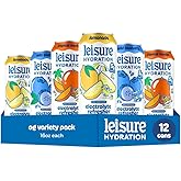 Leisure Hydration Electrolyte Refresher, Variety Pack, 16 oz (12 pack) | Low Sugar, Magnesium &amp; Ashwagandha, Mood &amp; Stress Support, Non-GMO, Non-Carbonated