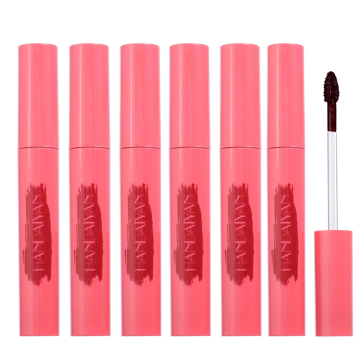 Peel Off Liquid Lipstick, Easy Peel & Reveal Lip Stain, Waterproof Long Lasting Peel Off Mask Lip Gloss, Lips Tattoo Makeup Beauty (# 6PCS)