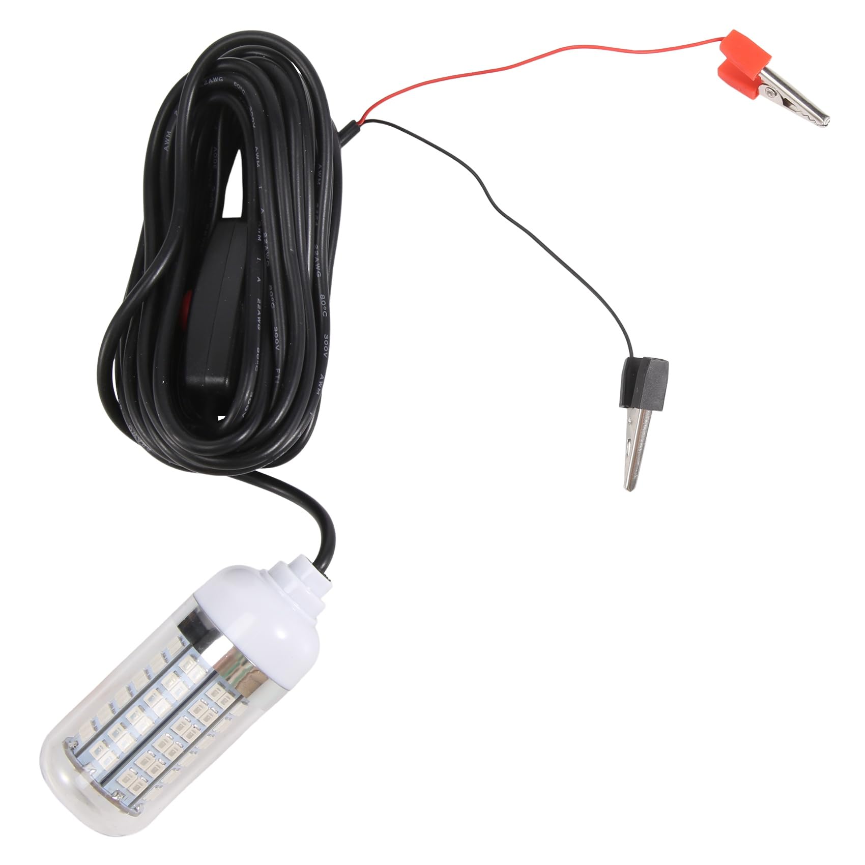 Lvsnswio 12V LED Green Underwater Submersible Night Fishing Light Crappie Squid Boat Fishing Light