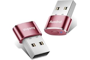 AUEDROT Mouse Jiggler Undetectable Mouse Jiggers USB Mouse Mover with Switch Button, Automatic Mouse Wiggler with 2 Jiggle Modes, Mouse Mover Device, Plug & Play, Keep Computer/Laptop Awake, Rose Gold, 2 PCS