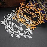 Voberry Paper Craft Cutting Dies Stencil Metal Mold for DIY Scrapbook Album Paper Card Merry Christmas Decoration (I, Sliver)