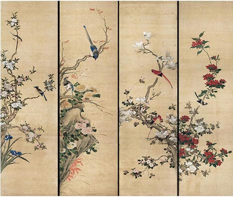 Amazon Co Jp 壁紙写真3d Tvの壁壁画tv背景 大きな墨の花と鳥のフレスコ画 居間用の中国風レトロスタイル8 Cm W X 146 Cm H Diy 工具 ガーデン