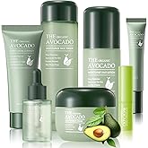 Avocado Skincare Kit, 7-In-1Skincare Gift Set, Skin Care Set With Facial Cleanser, Toner, Moisturizing Lotion, Eye Cream, Face Serum, Facial Cream, Lip Balm For Women Teen Daily Skin Care (7 Count)