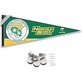 College Flags & Banners Co. Norfolk State Spartans Pennant Flag and Wall Tack Mount Pads