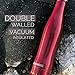 Onebttl Aqua Stainless Steel Double-walled Insulated Bottle (Red) Ideal for outdoor, school, travel, hiking & Pefect for keeping coffee, tea, ice cubes, beverage Hot & Cold - 400ml /13.5oz