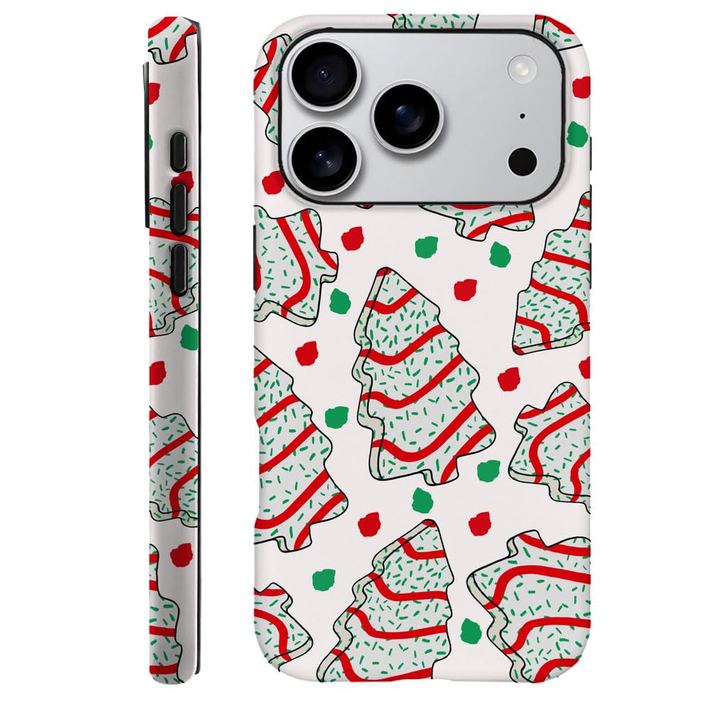 DAIZAG Case Compatible with iPhone 17 Pro,Fit Shockproof Cover for Women Girls,Christmas Tree Polka Dots