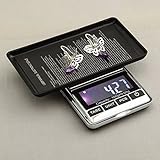 LuckyStone Portable Electronic Balance Gram Digital Pocket Jewelry and Kitchen Food Weighing 100 g/0.01 g Scale, Stainless Steel
