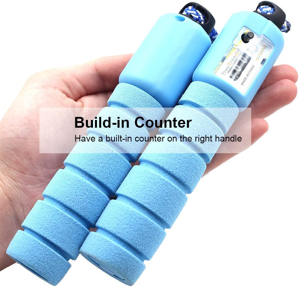 Adjustable Skipping Rope with Counter,Adjustable Kids Skipping Rope Jump Speed Rope for Boys Girls,Speed Jump Rope for Calories Burning,Children Jump Rope with Counter,Home Fitness&Exercise - Image 4