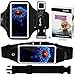 Cell Phone Armband + Running Belt for iPhone 8 Plus 7 Plus 6s/6 Plus, Galaxy s8 s7 s6 Edge, Waist Pack Workout Wristband Sport Arm Band Strap Key Holder for Hiking Jogging, Set of 3,Up to 6.2” Black