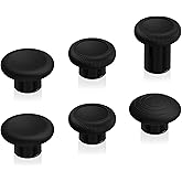 eXtremeRate 6 in 1 Metal Replacement Thumbsticks for Xbox Elite Series 2 Controller, Metallic Black Swappable Magnetic Analog Stick Joystick Caps for Xbox Elite 2 Core Controller (Model 1797)