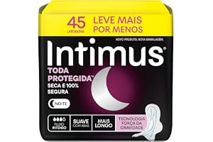Absorvente Intimus Toda Protegida Noturno Suave Com abas 45 un