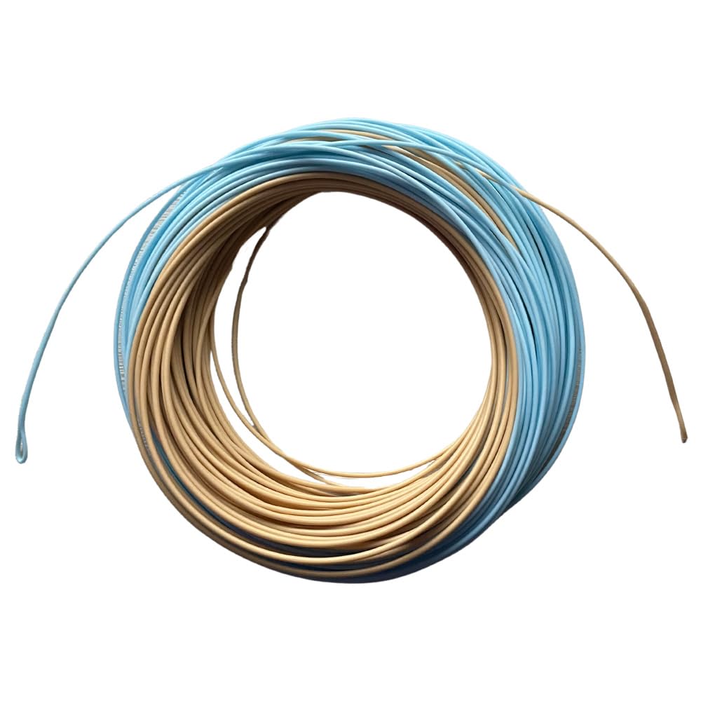 BestCity Fly Fishing Saltwater Line WF10f dual colour Blue and Sand 100FT with 2 welded loops