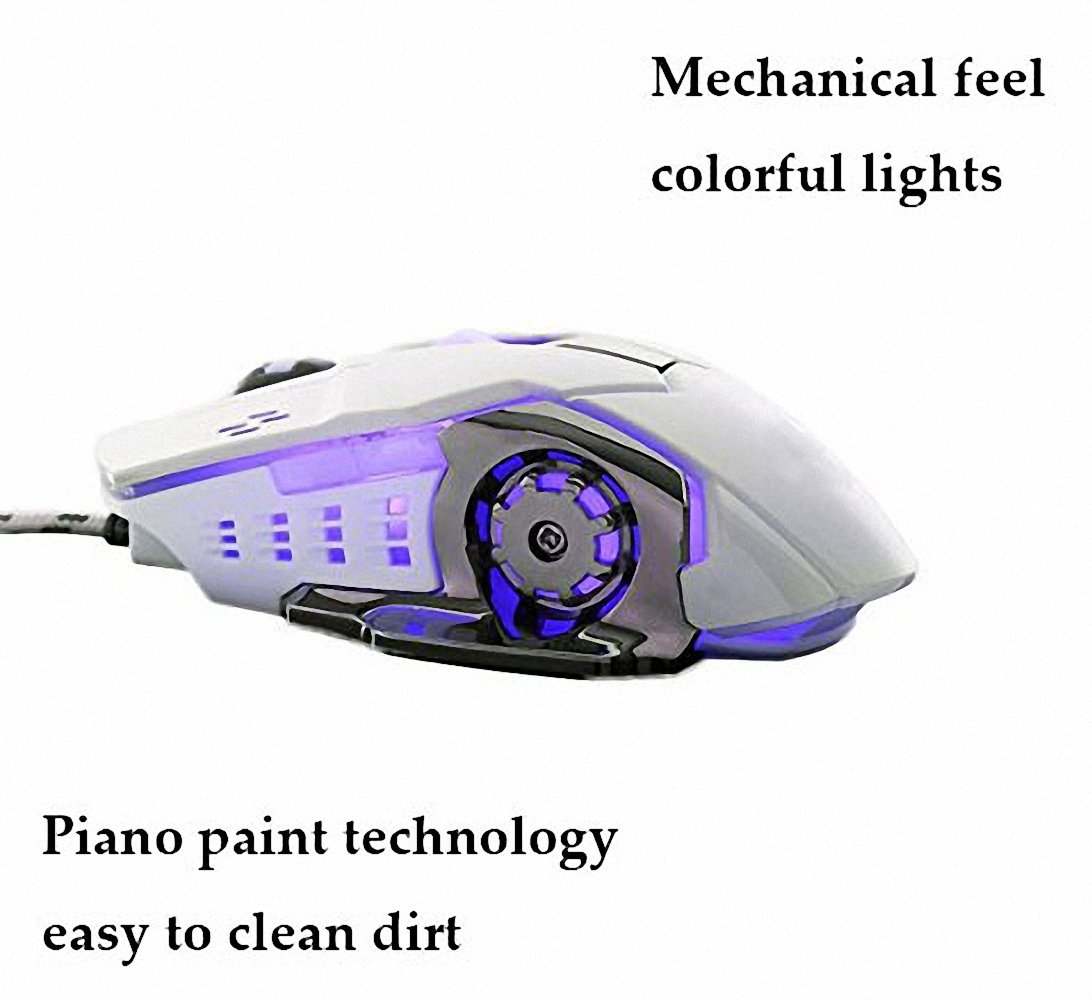 Computer Mice, New 3200DPI Optical Adjustable 8D Button Wired Mechanical Gaming