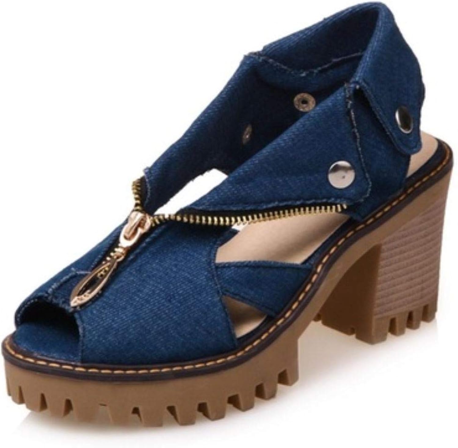 women's denim sandals