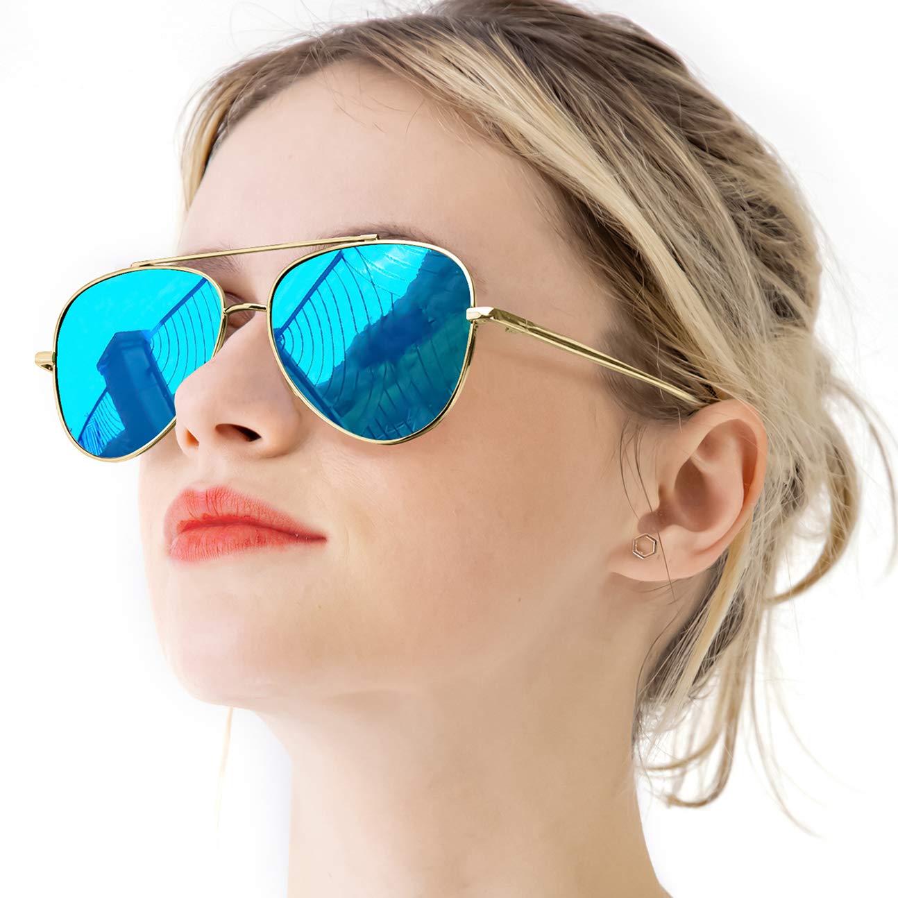 aviator sunglasses for women mirrored