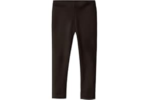 CITY THREADS Made in USA Girls Leggings in 100% Cotton for School Uniform or Play for Sensitive Skin SPD Sensory Friendly Clothing