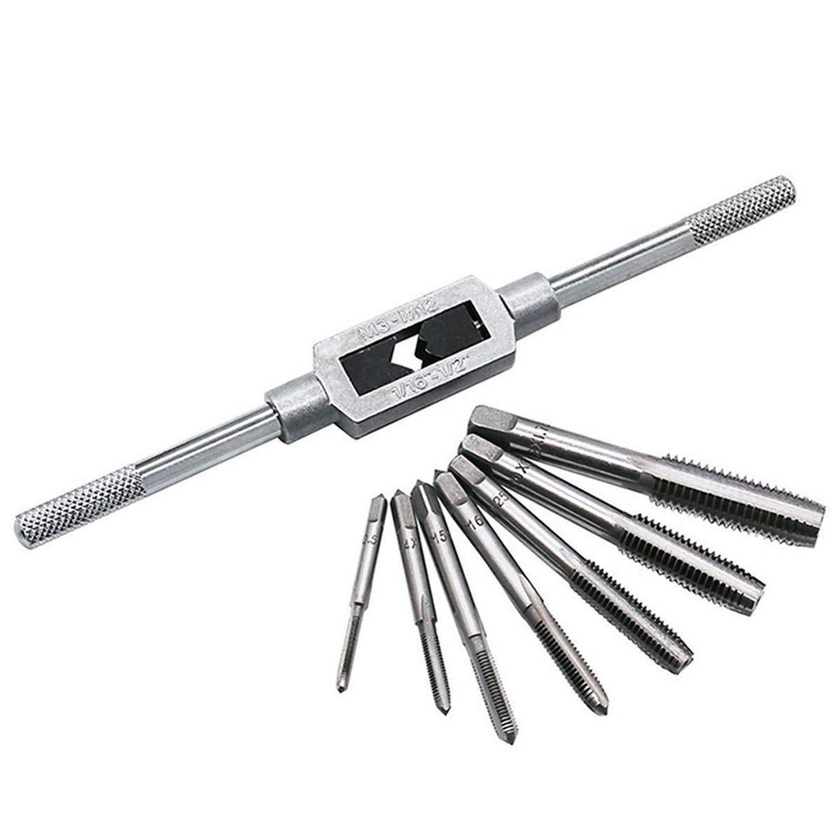 4PCS M3 M5 M6 Taps & T-Handle Wrench Set – Hand Tapping Tools For Aluminum, Wood, Plastic - View #3