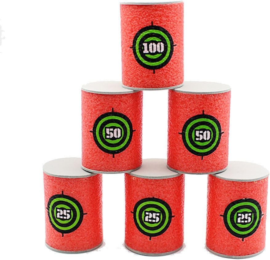 Lefthigh 6PCS EVA Soft Bullet Target Dart for NERF N-Strike Elite Series Blasters Kids Toy