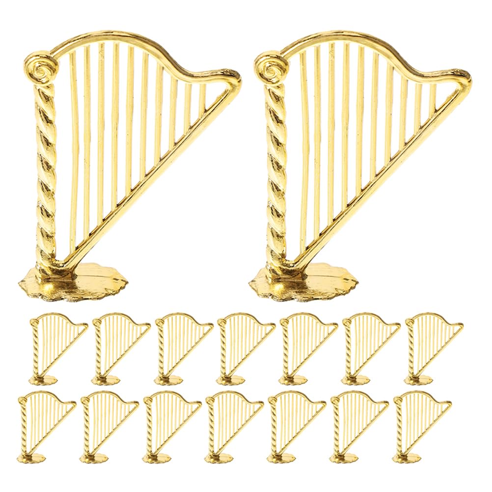 Photo 1 of Milisten 20pcs Harp Charms for Jewelry Making Harp Pendant Decor for Earrings Necklaces and Bracelets DIY Craft Accessories Reliable and Material