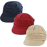 ColorSun Women Newsboy Soft Cotton Cabbie Cap Beret Hats Baseball Cap Painter Visor Hats