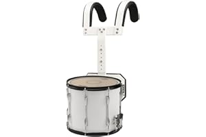 Sound Percussion Labs Marching Snare Drum with Carrier 13 x 11 in. White